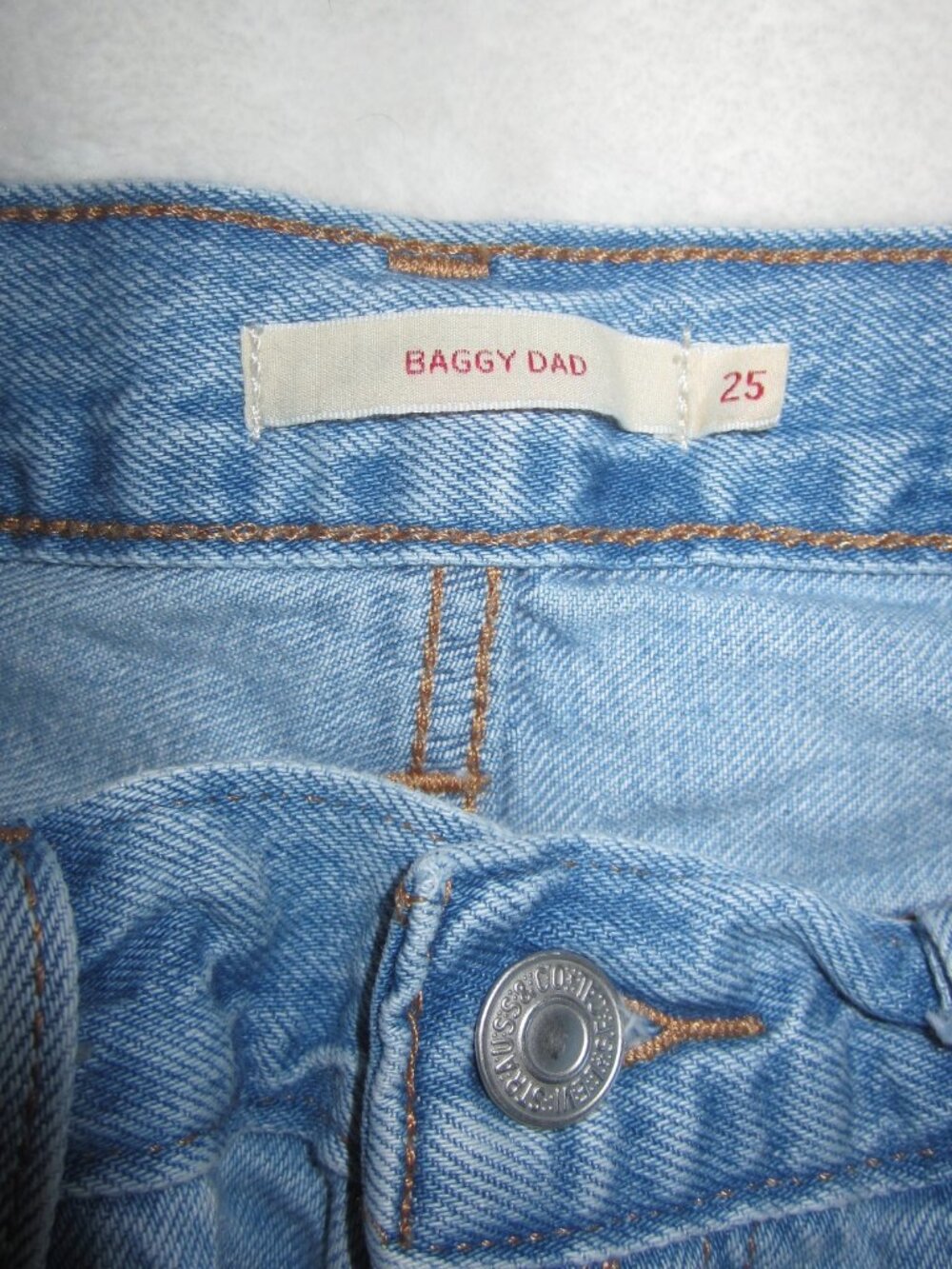 LEVI’S Premium Baggy Dad Jeans Women’s 25 - Picture 5 of 9